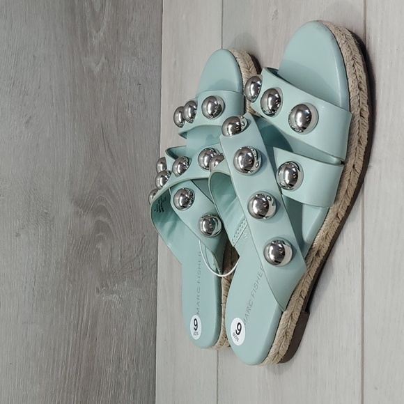 Marc Fisher Women Prisca Espadrille Leather Sandals platform shoes sz 6M - Picture 2 of 12